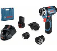 Taladro atornillador inalámbrico GSR 12V-15 FC, con 2 baterías GBA 12V de 2.0Ah