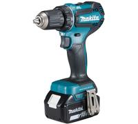 Taladro atornillador inalámbrico Makita de 18V | 2 baterías de 3,0 Ah + cargador, todo incluido en un estuche MAKPAC