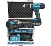 Taladro atornillador inalámbrico Makita DHP453RFX8, dimensiones: 239 mm, 79 mm, 244 mm