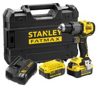 Taladro atornillador percutor de 80 Nm, motor sin escobillas, batería de litio de 18V, con 2 baterías de 4 Ah, kit profesional Prostack - SFMCD726M2T-QW STANLEY FATMAX V20