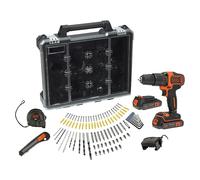Taladro atornillador percutor de batería BDCHD18D2AB
