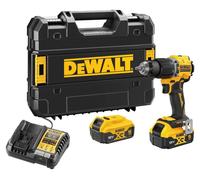 DeWalt Taladro percutor compacto 18V XR sin escobillas, 2 baterías 5Ah, maletín TSTAK DCD799P2T-QW