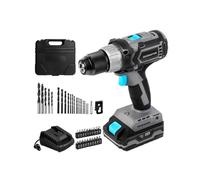 Taladro atornillador perforador con batería de 20 V y 2.000 mAh con motor DC Brushless 4819 con tecnología sin escobillas, velocidad sin carga de 0-550 / 0-2.