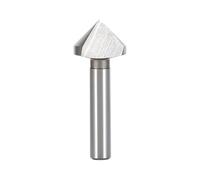 Taladro avellanador de metal Cortador de biselado un solo borde bIanc0, cortador orificio interior 90 grados, fresa acero alta velocidad 40 45 50 60 mm(12.4mm)