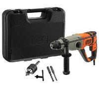 Black & Decker Martillo combinado BEHS02K-QS 800 W SDS-Plus 3 modos 2.2J con maletín