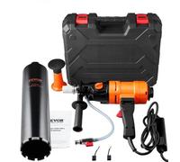 Taladro con vídeo y mango ergonómico - Broca de diamante - Broca helicoidal - Broca para hormigón - 4 en 1 - 1500W - 400mm - 102mm