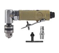 Taladro de aire en ángulo de 90 grados, máquina de taladrado neumática con portabrocas de 3/8 pulgadas, taladro angular de alta velocidad de 25.000 rpm para el montaje de muebles,