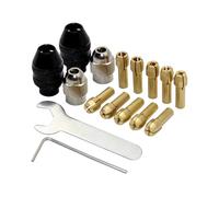Taladro de chuck, conjunto de coletas,Cuck sin llave para taladro | Reemplazo de vástago sin llave 1/32-1/8 pulgadas para herramientas giratorias, accesorios de molinillo eléctrico
