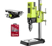 Taladro de Columna de Banco, 6 Velocidades Ajustables, Mandril de Acero Inoxidable 13mm, Carrera 60mm para Madera y Metal, Herramienta Profesional de Precisión para Taller,D