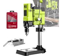 Taladro de Columna de Banco, 6 Velocidades Ajustables, Mandril de Acero Inoxidable 13mm, Carrera 60mm para Madera y Metal, Herramienta Profesional de Precisión para Taller,C