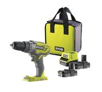 Taladro de destornillador de percusión ONE + 18V 2Ah Ryobi R18PD3-220S