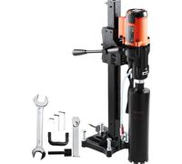 Taladro de diamante VEVOR de 3200 W. Taladro de diamante, velocidad de 0-750 RPM. Adecuado para corte con agua o en seco, taladro magnético de 20 cm. Ideal para cortar hormigón armado, mármol, etc.
