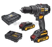 TALADRO DE IMPACTO BRUSHLESS CON BATERIAS 18V 2.0AH CAT DX12