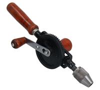 Taladro de mano de 1/4" / 8mm Chuck herramientas de mano lateral de madera piñón doble giro manual TE138