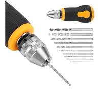 Taladro de mano de precisión: pequeñas herramientas giratorias portátiles, dispositivo giratorio inalámbrico ligero, kit de perforación manual compacto con múltiples bits, mini juego de herramientas |