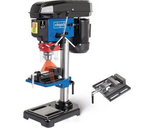 Taladro de mesa Scheppach DP16VLS, taladro de pie, taladro de columna | Mandril de 1,5-13 mm | Carrera de perforación de 50 mm | Potencia de 500 W | 600-2600 rpm | Láser