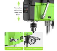 Taladro de mesa sin escobillas de 400W, 1,5-13mm - Taladro de columna - Taladro de mesa - Taladro para madera