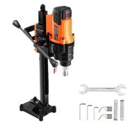 Taladro de núcleo VEVOR, taladro de núcleo de diamante de 0,8 a 7,9 pulgadas de diámetro con soporte, taladro de núcleo de hormigón resistente de 3000 W, uso en seco y húmedo, sin sello de agua, para