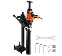 Taladro de núcleo VEVOR, taladro de núcleo de diamante portátil de 0,8 a 6,3 pulgadas de diámetro de perforación con soporte y broca de núcleo, taladro de núcleo de hormigón resistente de 2000 W, uso 