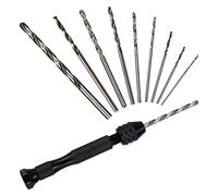 Taladro de pasatiempos de precisión con tornillo de precisión, 26 brocas de mano con juego de brocas giratorias, para trabajos manuales delicados, montaje electrónico y fabricación de modelos