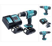 Taladro de percusión sin cable Makita DHP 453 SY 18 V 42 Nm + 2x batería recargable 1,3 Ah + cargador