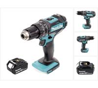Taladro de percusión sin cable Makita DHP 482 G1 18 V 62 Nm + 1x batería recargable 6,0 Ah - sin cargador