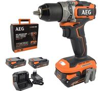 AEG BS18SBL-202C - Taladro atornillador SUBCOMPACT (18 V, 65 Nm, incluye 2 baterías de 2,0 Ah y cargador