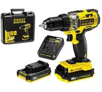 Taladro Eléctrico Destornillador Profesional a Batería Litio 18V 2.0Ah Stanley