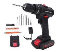 Taladro Inalámbrico, 21V 3 en 1 30N.m 25+1 Torque | Taladrador/atornillador/martillador 3 en 1.2 modos de velocidad 0-600/1350 RPM.Luz LED.28 accesorios.