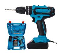 Taladro inalámbrico de 21 V potente, motor de cepillo, antideslizante,