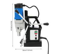Taladro magnético de 1680W con mandril MT3 y diámetro de perforación de 3-28 mm, ideal para acero y metal