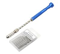Taladro Manual Multifunción 11 Piezas Azul Semiautomático