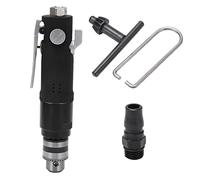 Taladro neumático YC 1072 de 3/8 pulgadas con portabrocas de 3 mordazas, taladro neumático de velocidad variable, taladro neumático con mango recto CW y CCW para metal, madera y (Estilo japonés)