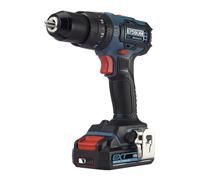 Taladro percutor 18 v brushless 2 baterías 2 ah erbauer