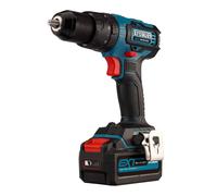 Taladro percutor 18v brushless con batería 4ah erbauer