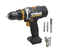 Taladro percutor 18v sin batería titan