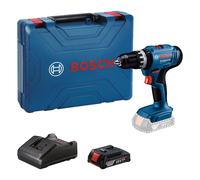 Taladro percutor a batería bosch professional 18v - 1 batería 2,0 ah - maletín - gsb 18v 25