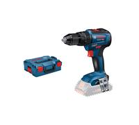 Bosch Professional GSB 18V-55 - Taladro percutor a batería (18V, 55 Nm, sin batería, en L-BOXX), Azul, Solo