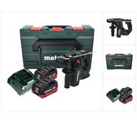 Taladro percutor a batería Metabo BH 18 LTX BL 16 18 V 1,3 J SDS-plus Brushless + 2x batería recargable 10,0 Ah + cargador + MetaBOX