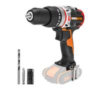 Taladro percutor a batería worx 20v brushless - sin batería - una punta doble y un clip de cinturón - slammer