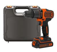 BLACK+DECKER Taladro percutor BDCHD18K-QW 18 V batería 1,5 Ah Li-ion con cargador y maletín