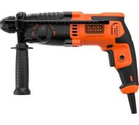 Taladro percutor, BLACK+DECKER BEHS01-QS, 650W, sistema SDS+, 1.6 Joules, incluye 2 brocas (6mm y 8mm)