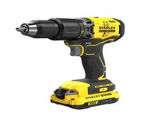 Stanley - Taladro AKU 18V con atornillador de impacto, 2x batería 1,5 Ah Li-Ion, cargador SFMCD715C2K-QW