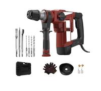 Taladro Percutor Eléctrico De Demolición 1380 W, Martillo Rotativo, Impacto Con Pico For, Ranurado Hormigón Rendimiento Potente(DC-021)