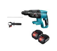 Taladro Percutor Eléctrico Sin Escobillas De 26 Mm, Herramienta Rotativa Multifunción Impacto Con Pico For Batería 18 V Rendimiento Potente(2 battery)
