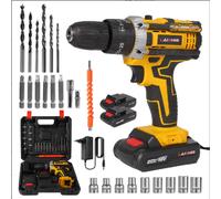Taladro percutor inalámbrico de 21 V, destornillador eléctrico, martillo perforador eléctrico, mini taladro manual inalámbrico, herramientas eléctricas con batería de iones de litio