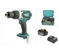 Taladro percutor inalámbrico Makita BHP 458 LXT 18 V Li-Ion + Juego MAKPAC + 1x Batería + Cargador