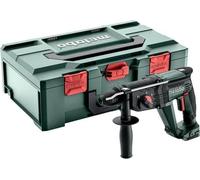 Taladro percutor inalámbrico Metabo KH 18 LTX 24, 18 V, con MetaBOX 165 L, empuñadura auxiliar y tope de profundidad