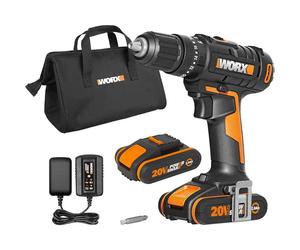 Taladro percutor inalámbrico WORX WX370.1 20V - 50Nm