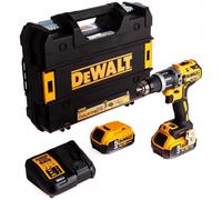 Taladro percutor inalámbrico XR de 18 V y 2 x 5 Ah con estuche - DW DCD796P2